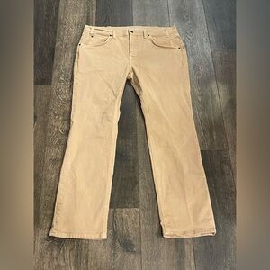 Tecovas Jeans Mens 38x32 Brown Sand Tan Stretch Everyday Standard Straight